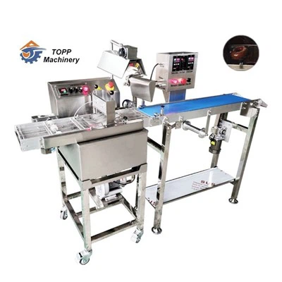 Stroj na poťahovanie šišiek na čokoládu